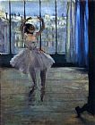 Edgar Degas Famous Paintings - Dancer At The Photographer's Studio